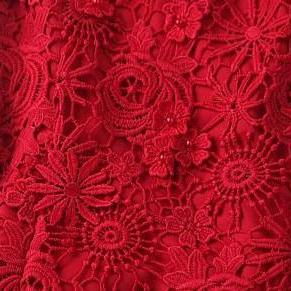 Embroidery Beading Sleeveless Dress Temperament..