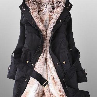 Fashion Coat And Artificial Fur Coat