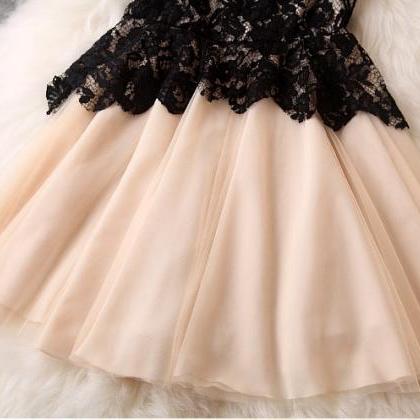 Sexy Black Lace Dress Skirt